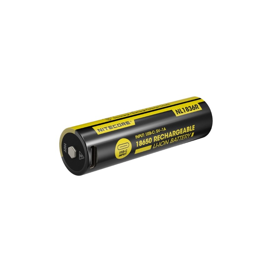 Nitecore NL1836R uzlādējamā baterija Litija jons
