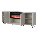 Cama Volare chest of drawers 200 x 39 x 75 cm cashmere + fireplace Cama Volare chest of drawers 200 x 39 x 75 cm cashmere + fireplace