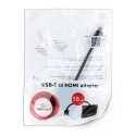 Gembird A-CM-HDMIF-01 USB-graafikaadapter 3840 x 2160 pikslit Must Gembird A-CM-HDMIF-01 USB-graafikaadapter 3840 x 2160 pikslit Must