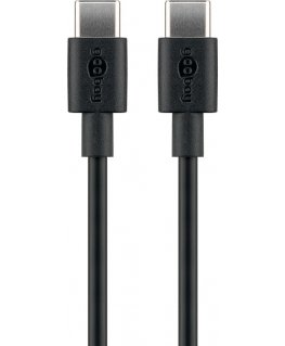 Goobay 66316 USB-kaapeli USB 2.0 0,5 m USB C musta