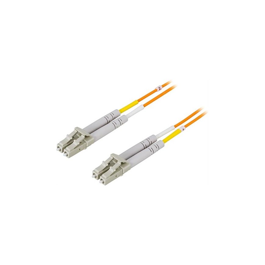 Deltaco LCLC-10M InfiniBand ja kiudoptilised kaablid 2x LC Oranž