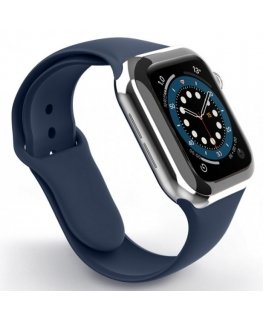 Swissten Silicone Band for Apple Watch 42-44mm Navy - 8595217477155 Watch strap