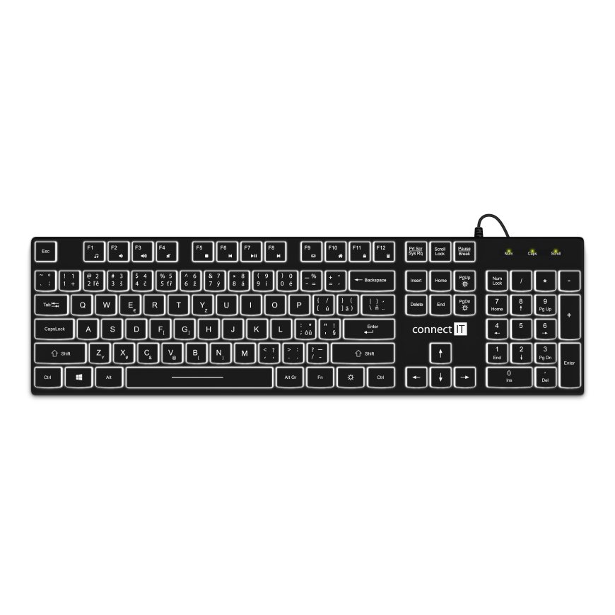 Connect IT CKB-5051-CS keyboard Office USB Czech, Slovakian Black – 2