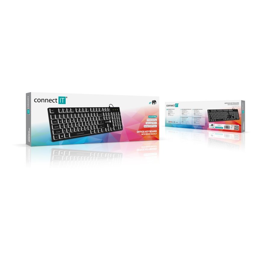 Connect IT CKB-5051-CS keyboard Office USB Czech, Slovakian Black – 5