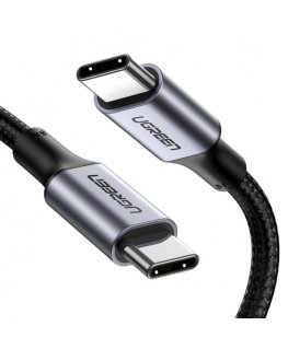 Ugreen 70427 USB кабель USB 2.0 1 m USB C Черный, Серебристый