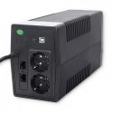 Qoltec Monolith uninterruptible power supply (UPS) Double-conversion (Online) 0.45 kVA 240 W 2 AC ou Qoltec Monolith uninterruptible power supply (UPS) Double-conversion (Online) 0.45 kVA 240 W 2 AC ou