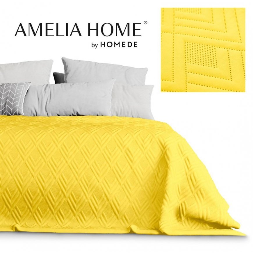 AmeliaHome Bedspread MUSTARD'A 260x280 – 2
