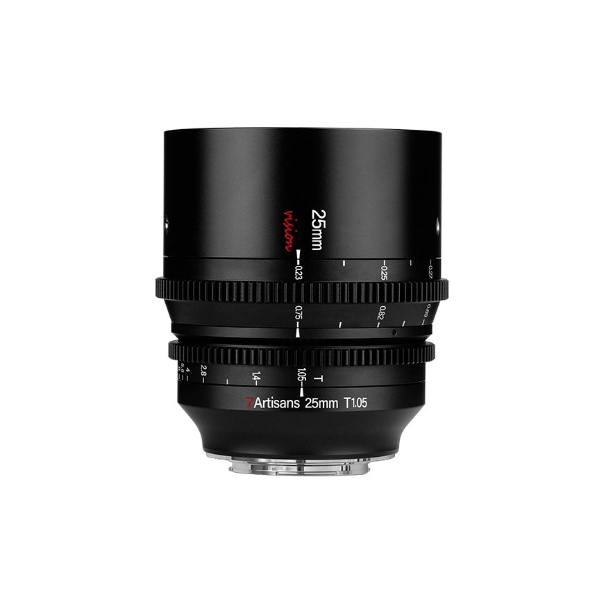 7Artisans 25mm T1.05 MILC Kino objektyvas Juoda