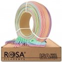 3D plastikas PLA įvairiaspalvė (rainbow) pastelinė 1.75mm 1kg refill pakuotė Rosa3D 3D plastikas PLA įvairiaspalvė (rainbow) pastelinė 1.75mm 1kg refill pakuotė Rosa3D