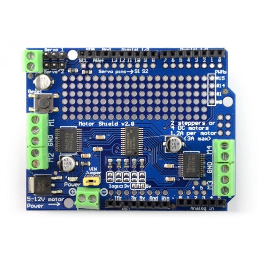 Oem TB6612 Motor Driver - 4x DC Motor Controller - 12V/1.2A - Arduino Driver – 4