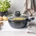 MARBLE POT WITH LID 24cm 3.7L.,KLAUSBERG KB-7671