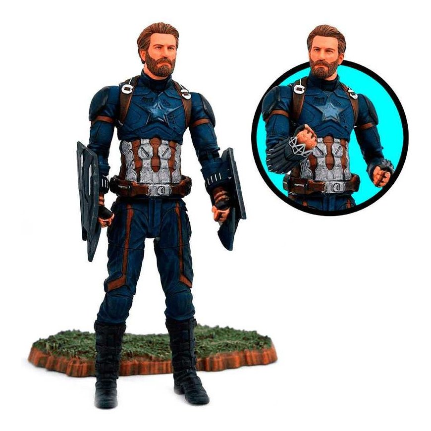 Diamond Select Veiklos rodikliai Diamond Captain America APR182168 18 cm – 3