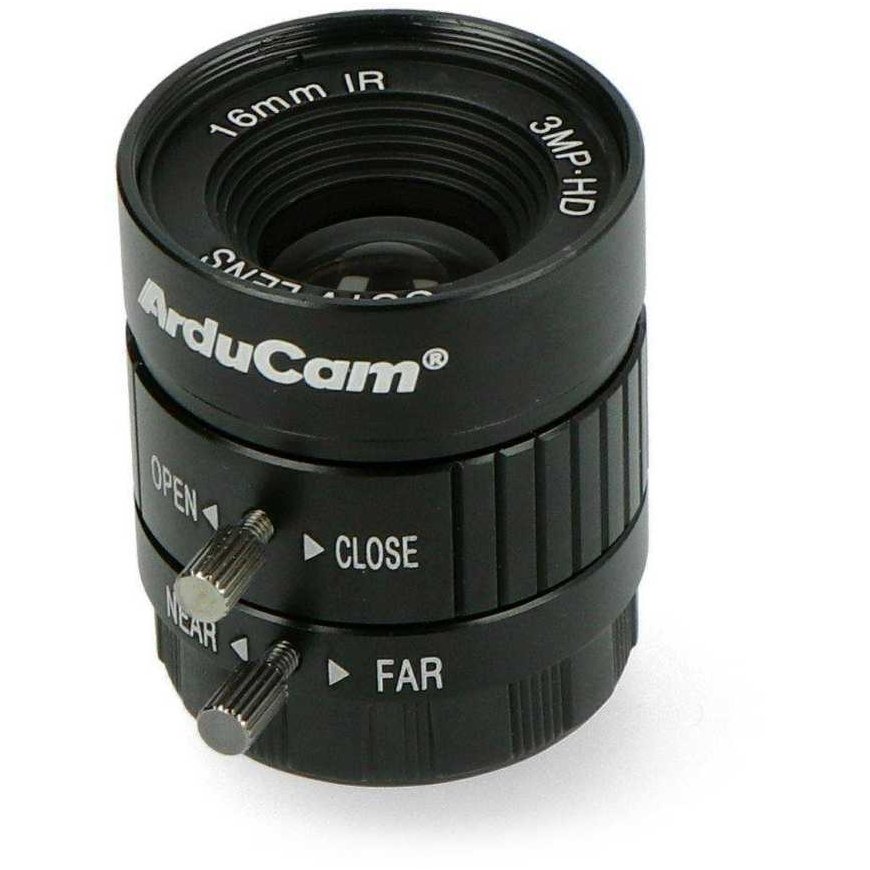 CS-Mount lens 16mm, manual focus, for Raspberry Pi camera, ArduCam LN050
