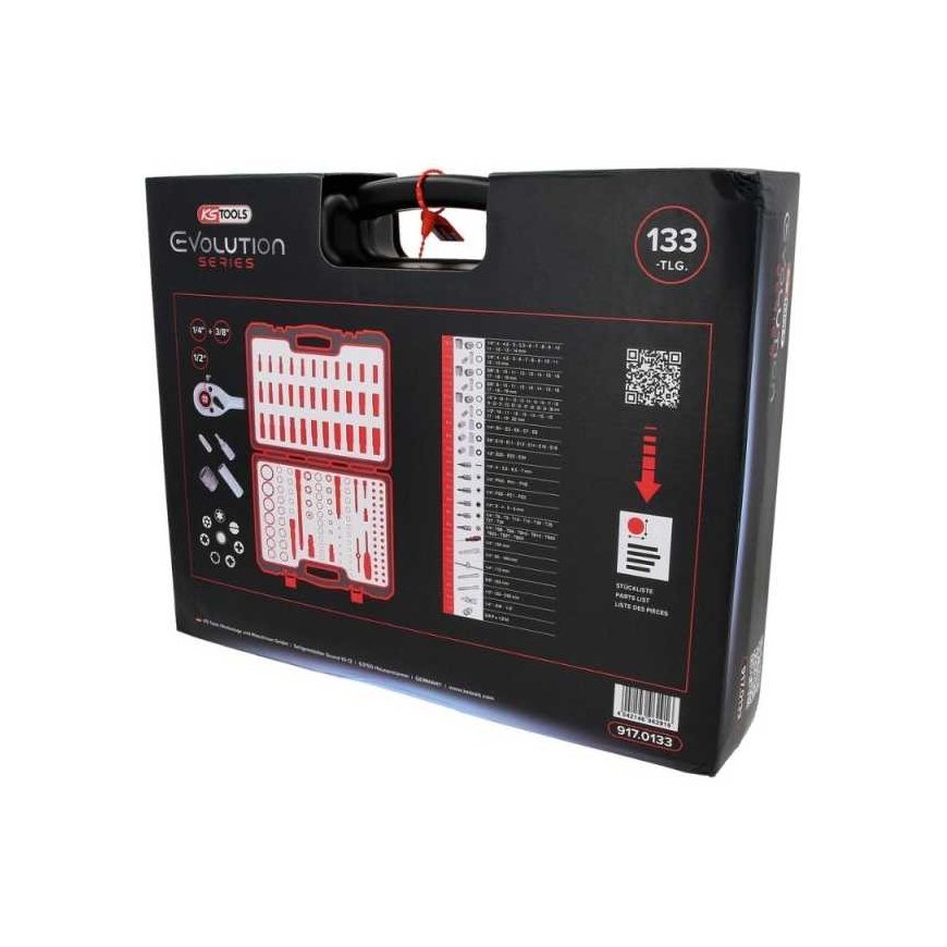 133-piece hex socket set KS TOOLS 1/4" 3/8" 1/2" – 4