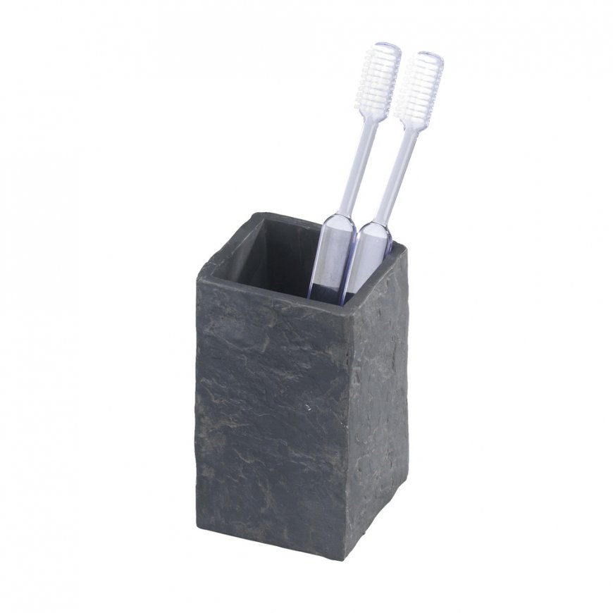 WENKO Slate Rock Polirezinas Kvadratas Vienas Pastatomas vonios stendas