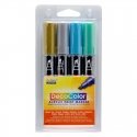 Marvy Uchida Acrylic tussit "Marvy Decocolor Acrylic" 315-4M Metallic. 4 kpl Marvy Uchida Acrylic tussit "Marvy Decocolor Acrylic" 315-4M Metallic. 4 kpl