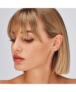 Brosway Round single earring with zircons Fancy Infinite White FIW102