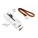 B10K Slide Potentiometer + RGB LEDs - Expansion Module for M5Stack Development Module B10K Slide Potentiometer + RGB LEDs - Expansion Module for M5Stack Development Module