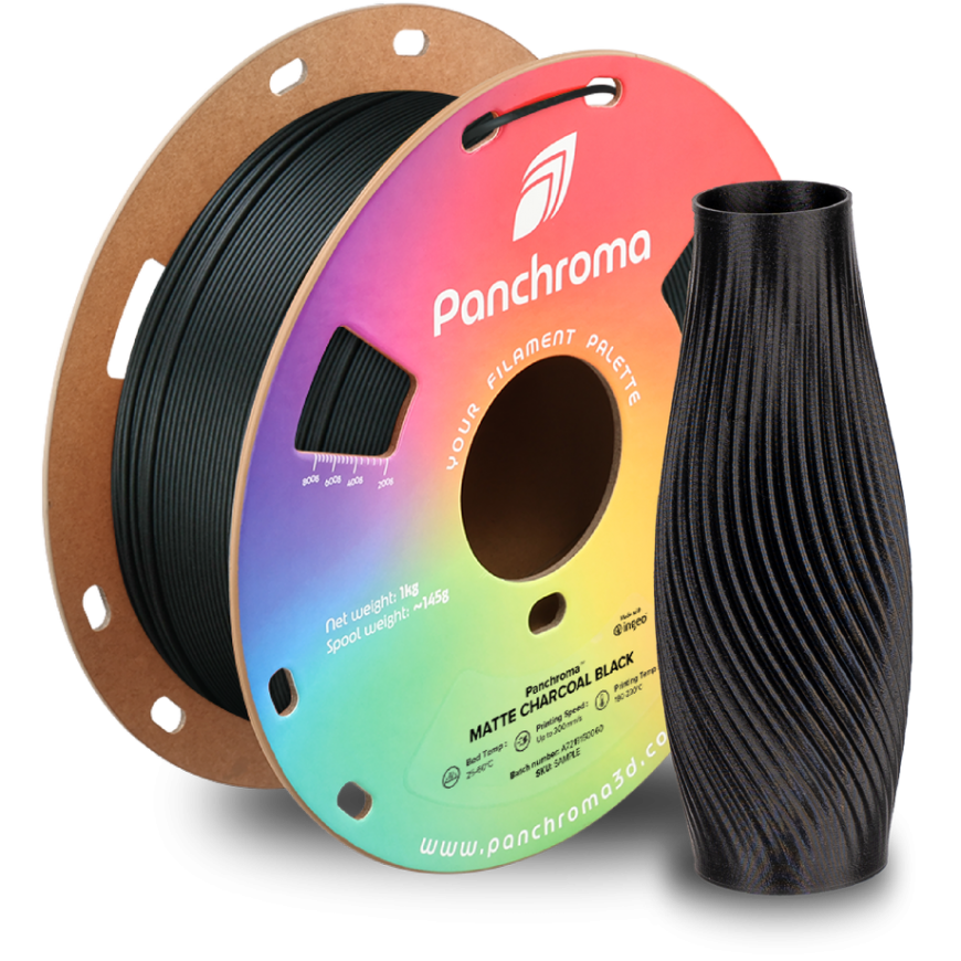 Polymaker Panchroma™ PLA Matta 1,75 mm 1kg - Hiilenmusta