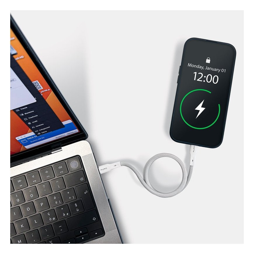 PURO PUCUSBCUSBCMAGWHI USB-kaabel USB 3.2 Gen 2 (3.1 Gen 2) 1 m USB C Valge – 3