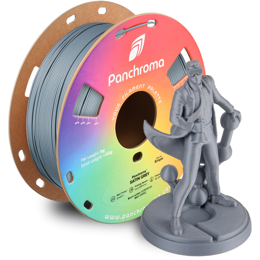 Polymaker Panchroma™ PLA Satin 1.75 mm 1kg - Satin Grey