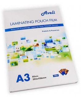 Aveli Laminointikalvotaskut A3/160mic (2x80), kiiltävä
