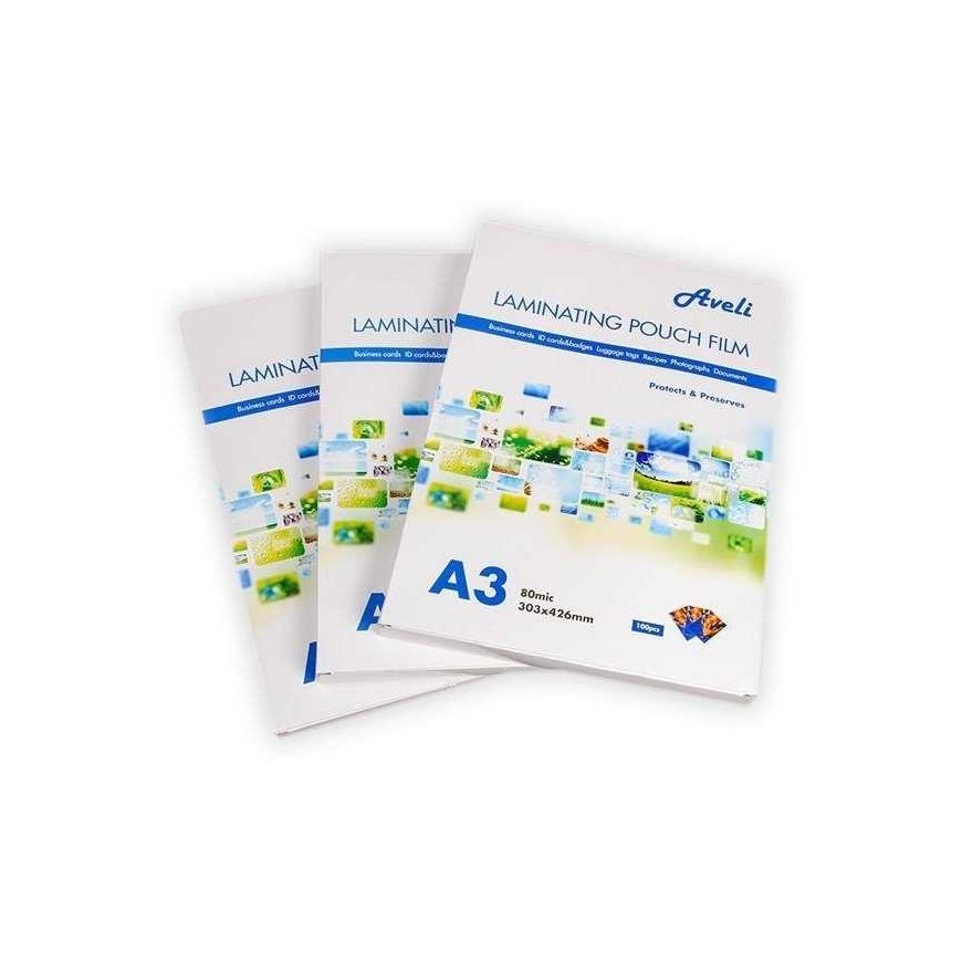 Aveli Laminointikalvotaskut A3/160mic (2x80), kiiltävä – 2
