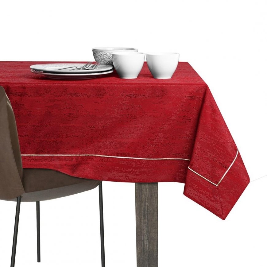 AmeliaHome Tablecloth AH VESTA BRD PPG CLARET 120X160 – 4