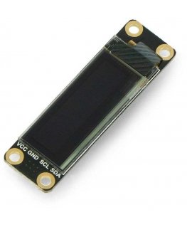 OLED monochrome display 0.91” 128 x 32 px, I2C, with chip pad, DFRobot DFR0647