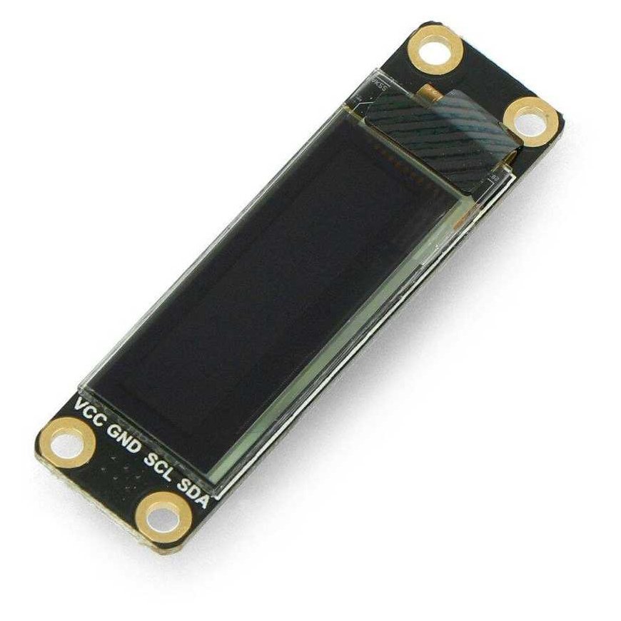 OLED yksivärinen näyttö 0,91" 128 x 32 px, I2C, sirutyynyllä, DFRobot DFR0647