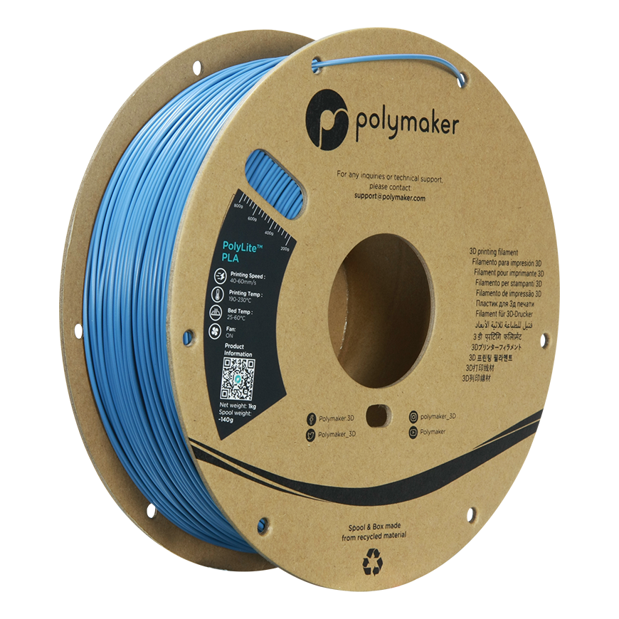 Polymaker PolyLite PLA - 1.75mm - 1kg - Stone Blue