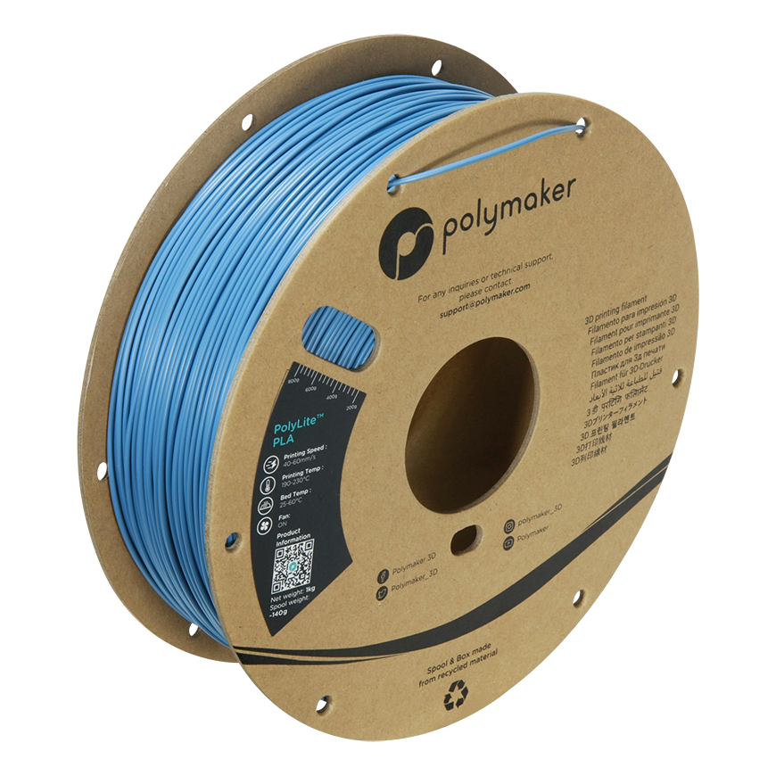 Polymaker PolyLite PLA - 1.75mm - 1kg - Stone Mėlyna – 2