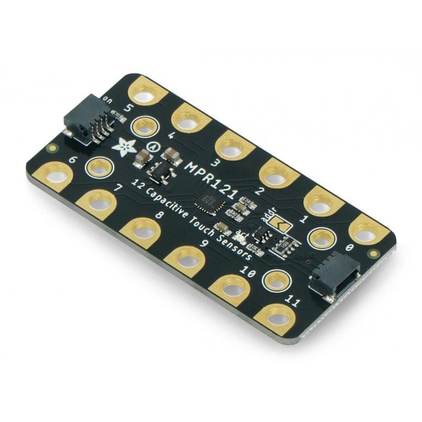 MPR121, Gator Breakout Touch Sensor, 12 Channel, Capacitive, STEMMA QT / Qwiic, Adafruit 4830 – 4