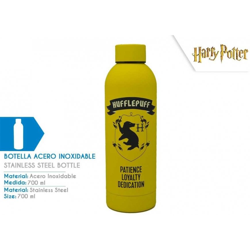 Warner Bros Discovery Harry Potter Hufflepuff stainless steel drinking bottle - 700 ml