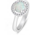 Brilio Silver Brilio Silver Delicate silver ring with opal and zircons RI108W Brilio Silver Brilio Silver Delicate silver ring with opal and zircons RI108W