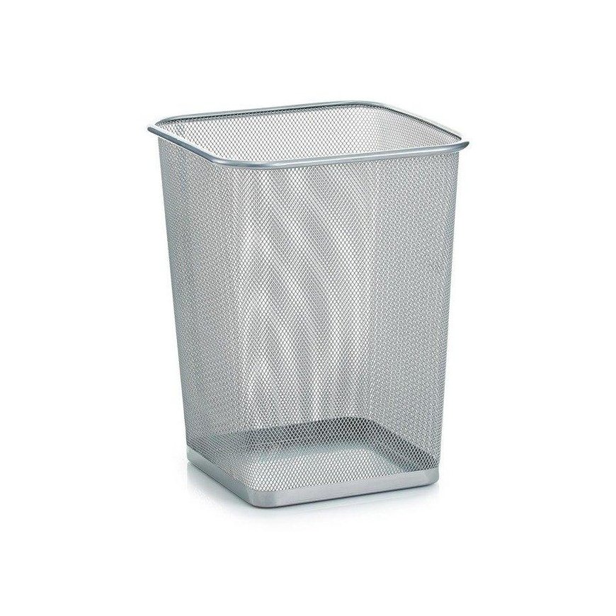 Steel Rectangular steel mesh paper basket, ZELLER