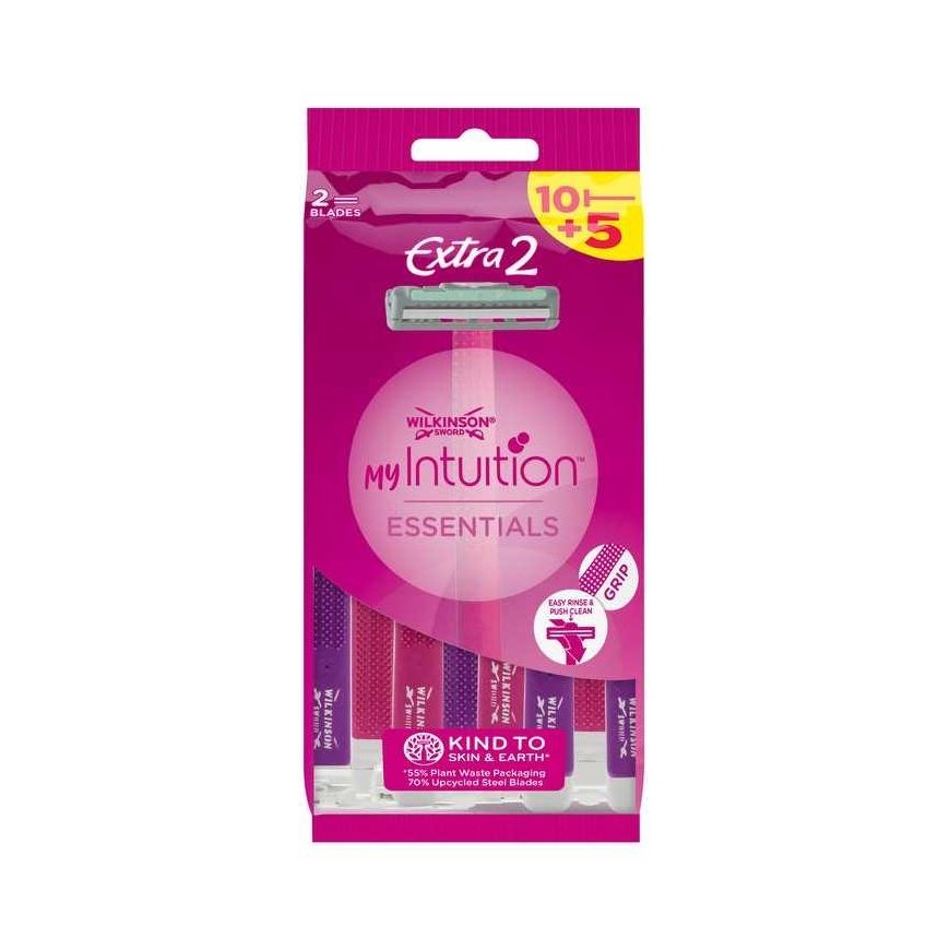 Wilkinson Sword Wilkinson Women's Disposable Razors My Intuition Extra2 Essentials 15 pcs
