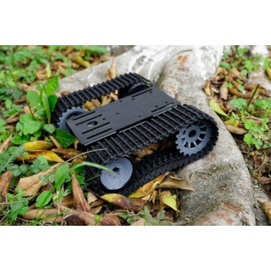 Black Gladiator - tela-alustainen alusta tasavirtamoottorilla - DFRobot ROB0153 – 2