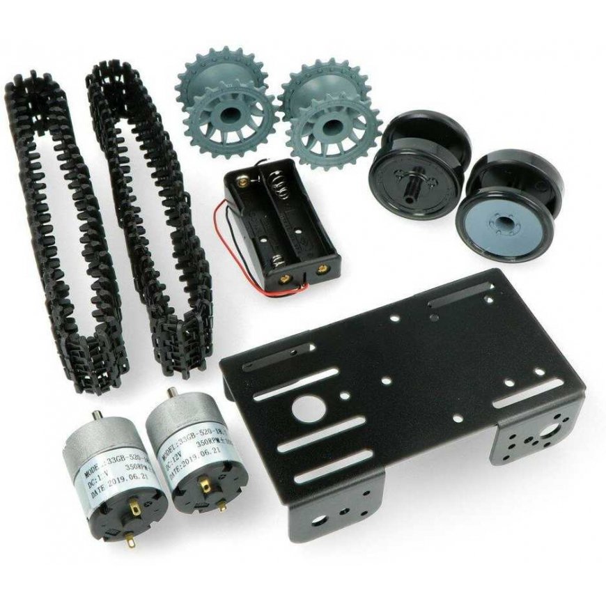 Black Gladiator - tracked chassis with DC motor - DFRobot ROB0153 – 4
