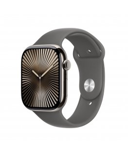 Apple Watch Series 10 OLED 46 mm Цифровой 416 x 496 пикселей Сенсорный экран 4G Титановый Wi-Fi GPS (спутниковый)
