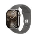 Apple Watch Series 10 GPS + Cellular 46mm Natural Titanium Case with Stone Grey Sport Band - S/M Apple Watch Series 10 GPS + Cellular 46mm Natural Titanium Case with Stone Grey Sport Band - S/M
