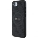 Case Guess 4G Ring Classic Logo MagSafe for iPhone 16e black