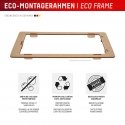 Displex Screen Protector (10H) for Apple iPhone 16 Pro, Eco Mounting Frame, scratch resistant