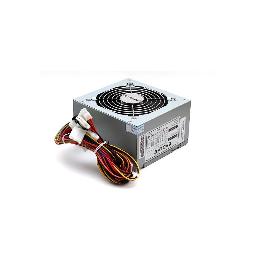 Evolveo EP350PP12B virtalähdeyksikkö 350 W 20+4 pin ATX ATX Ruostumaton teräs