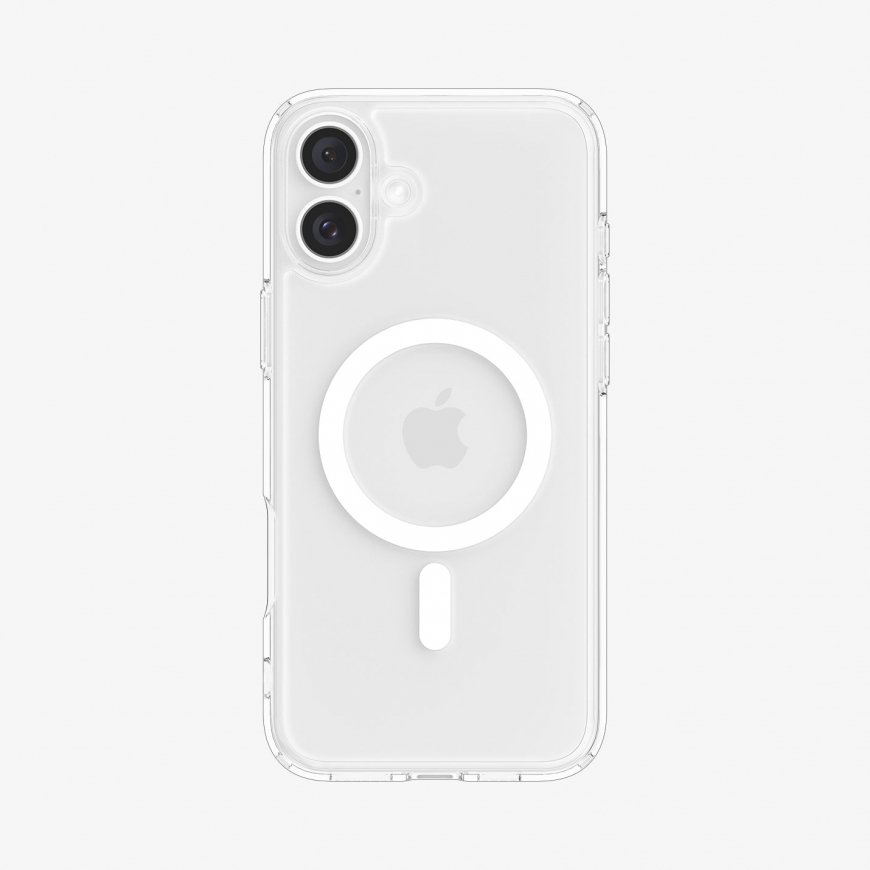 Spigen Ultra Hybrid (MagFit) mobiiltelefoni ümbris 15,5 cm (6.1") Kate Läbipaistev, Valge