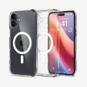 Spigen Ultra Hybrid (MagFit) mobilo telefonu apvalks 15,5 cm (6.1") Aploksne Caurspīdīgs, Balts Spigen Ultra Hybrid (MagFit) mobilo telefonu apvalks 15,5 cm (6.1") Aploksne Caurspīdīgs, Balts