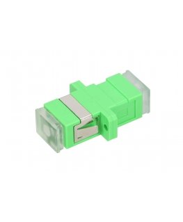 Extralink Adapter SC/APC Single mode, Simplex, transparent dust caps