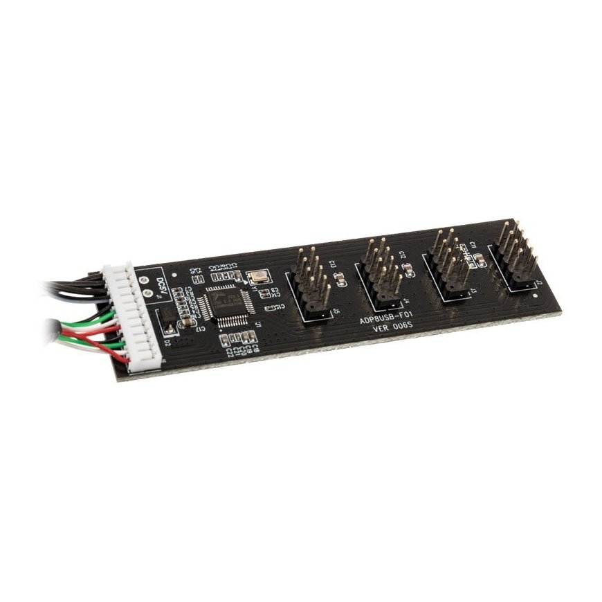 Kolink USB 2.0 Hub-Karte inkl. 60cm USB- & Molex-Kabel – 3