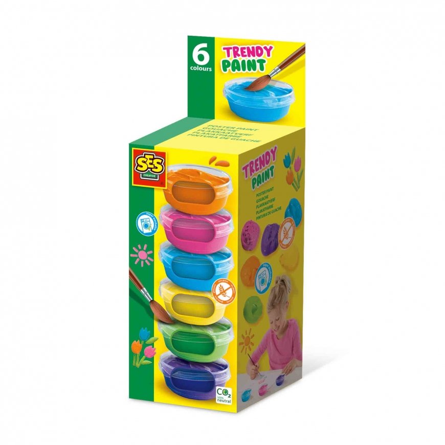 SES Creative 00382 neprofesionālā krāsa Plakātu krāsas 45 ml 6 pcs