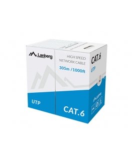 Lanberg LCU6-10CC-0305-S сетевой кабель Серый 305 m U/UTP (UTP)